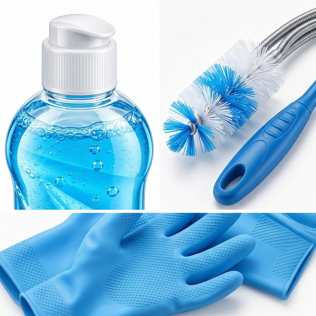 Flexible Sink & Drain Cleaning Brush Kit — 3aa