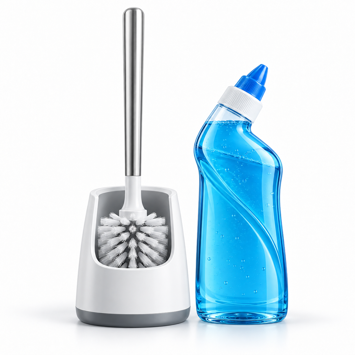 Modern Toilet Brush & Bowl Cleaner Set — 4