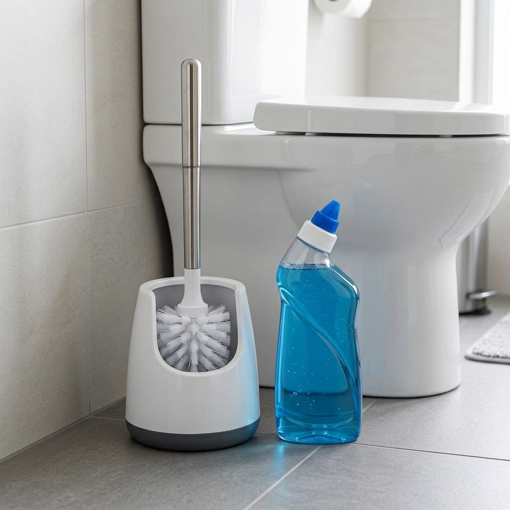 Modern Toilet Brush & Bowl Cleaner Set — 4a